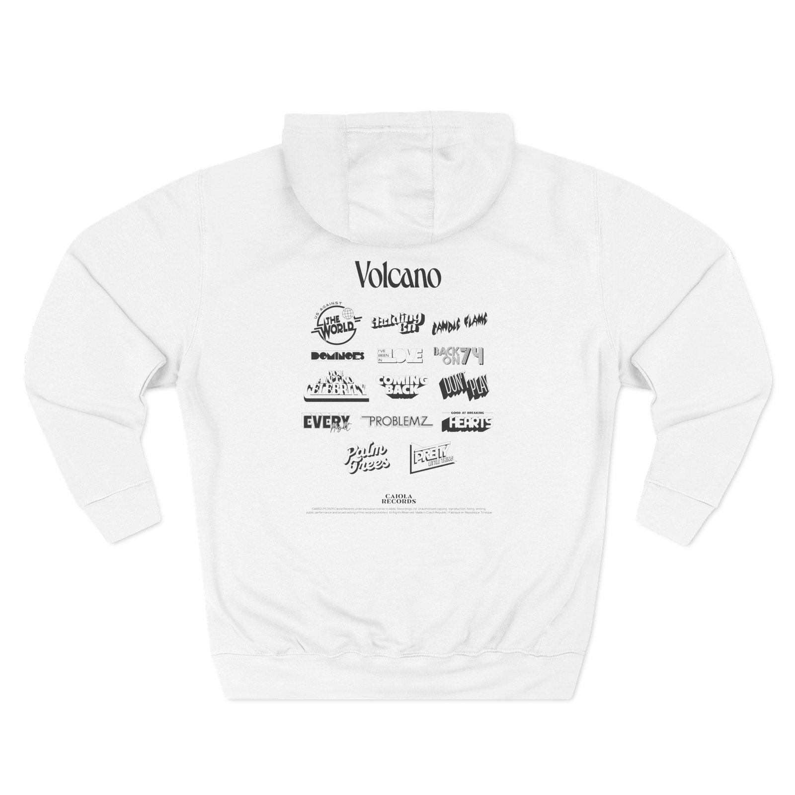 Jungle Black Hella Logos Three-Panel Fleece Hoodie