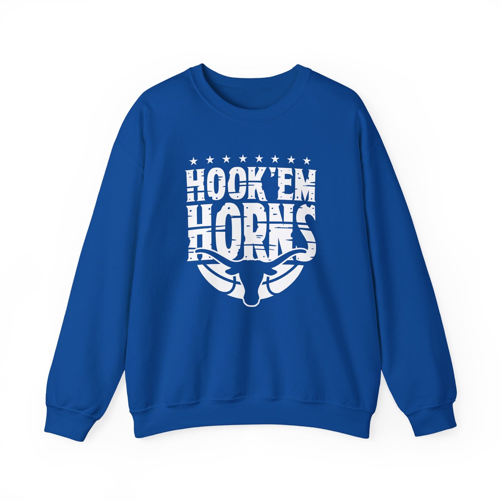 Texas Basketball Hook 'em Horns Unisex Heavy Blend™ Crewneck Sweatshirt