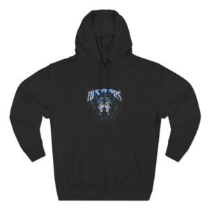 HusKerrs Lightning Wolf Three-Panel Fleece Hoodie