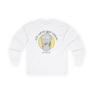 Nate Bargatze - Iced Coffee Whip Cream? Unisex Ultra Cotton Long Sleeve Tee