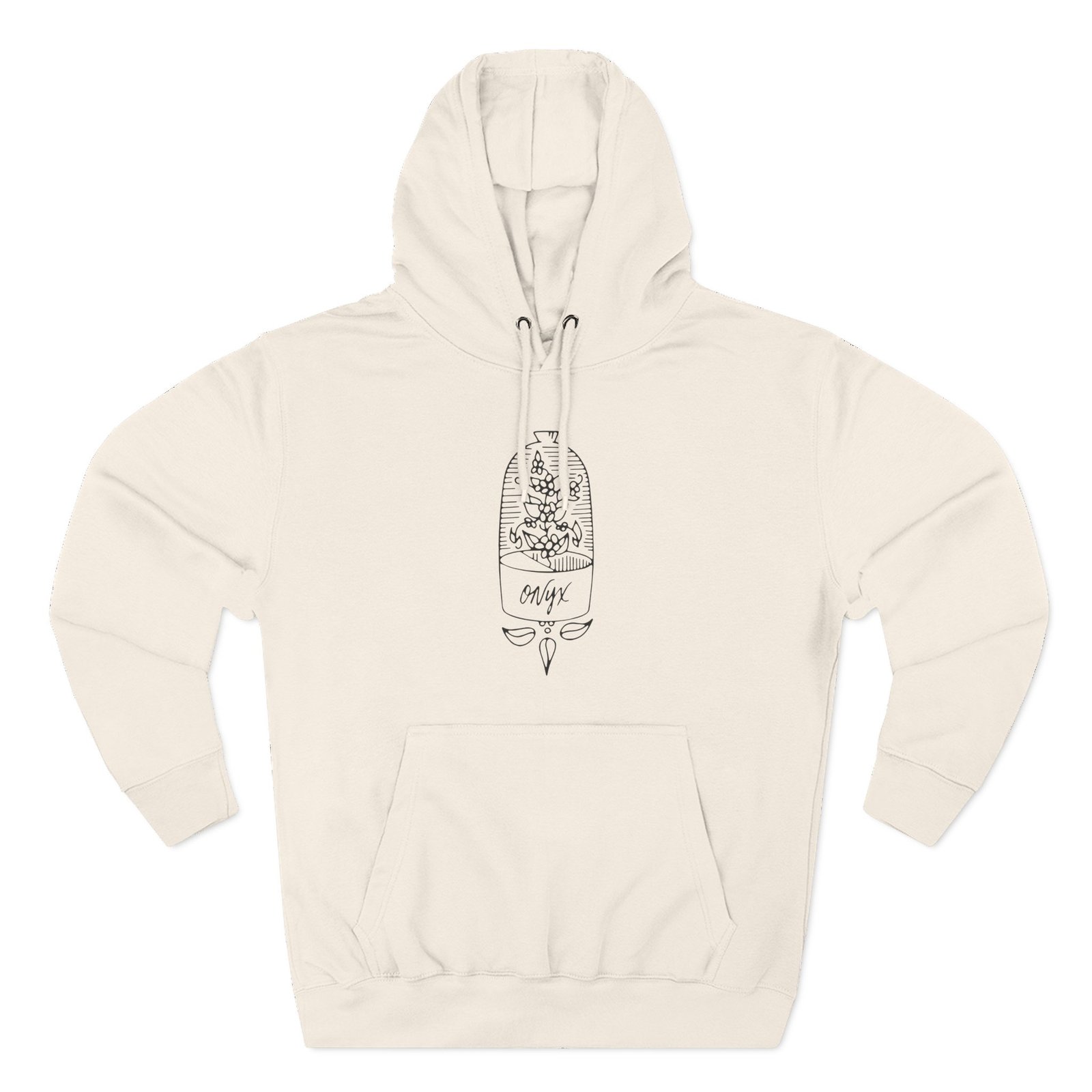 Onyx Doyenne Terrarium Three-Panel Fleece Hoodie