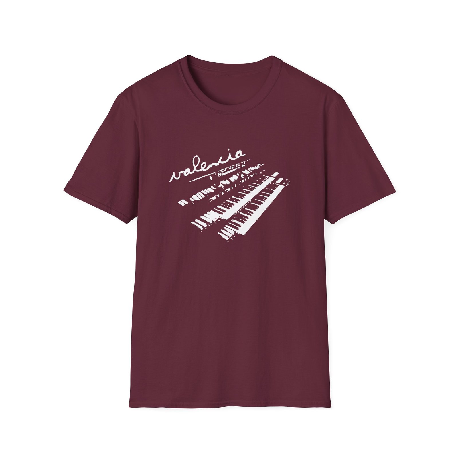 Valencia Piano Unisex Softstyle T-shirt