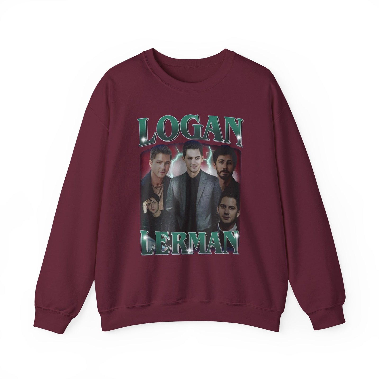 Logan Lerman Unisex Heavy Blend™ Crewneck Sweatshirt
