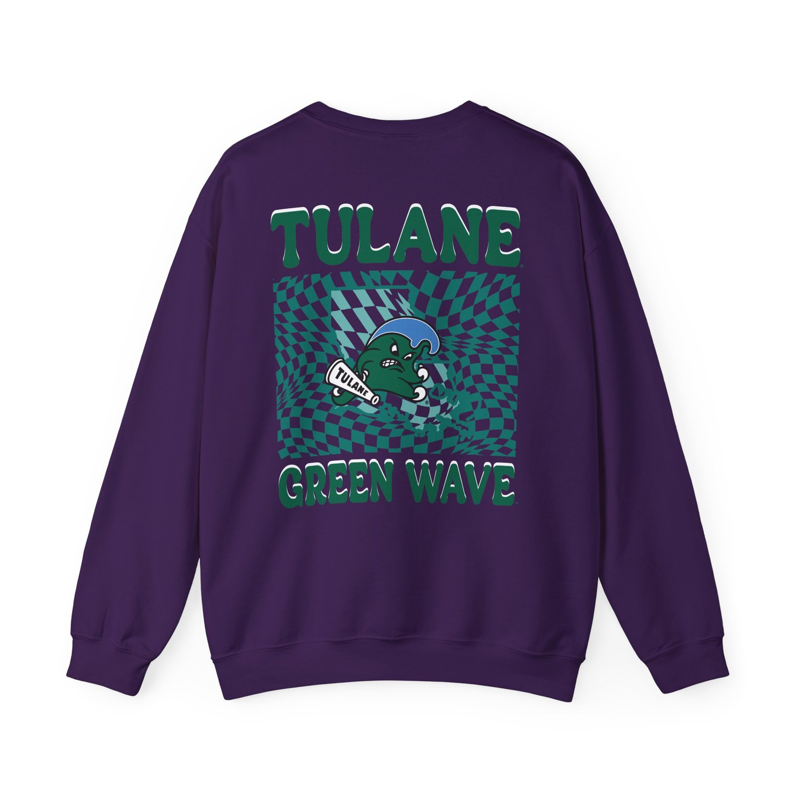 Tulane Checkered Mascot Unisex Heavy Blend™ Crewneck Sweatshirt