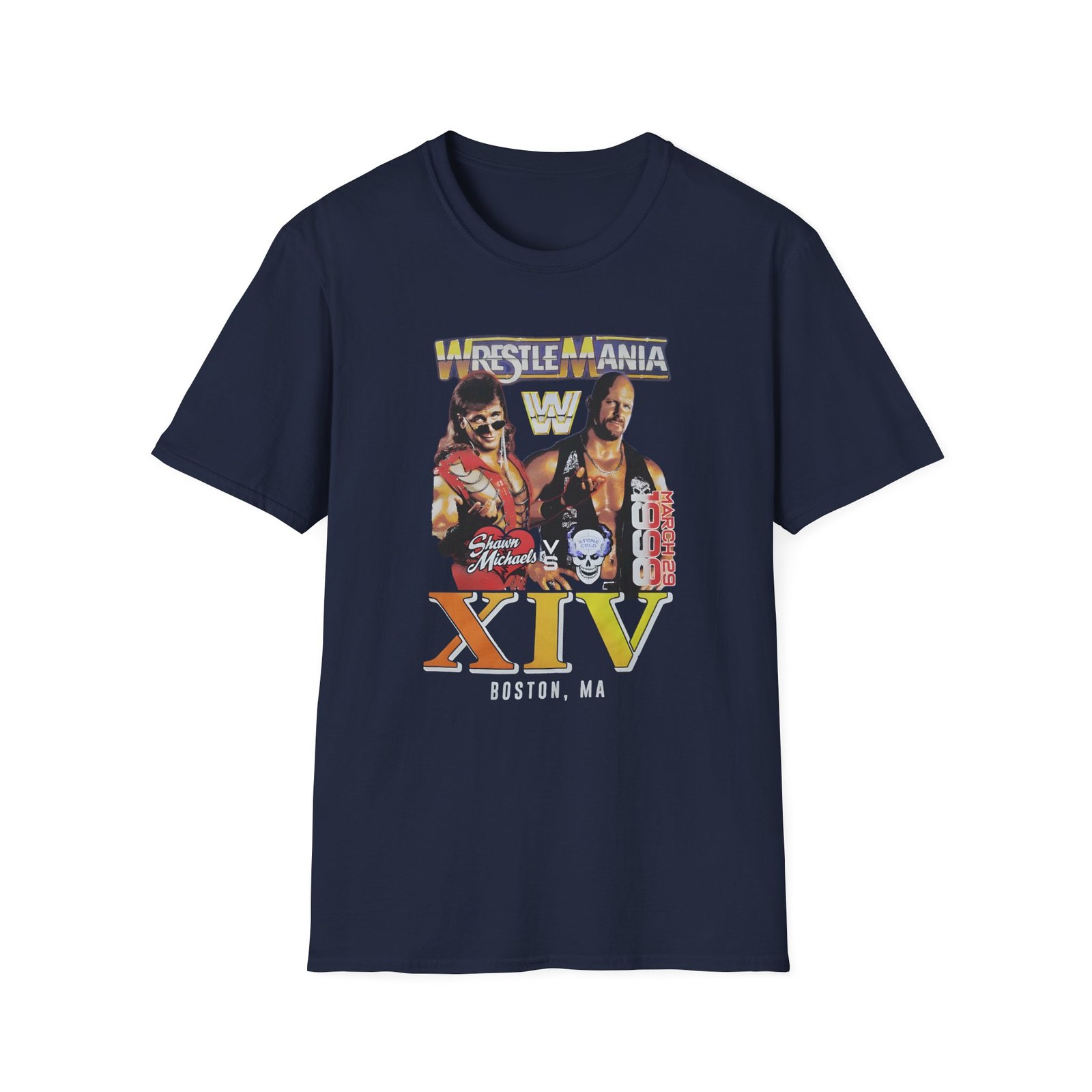 Lauv Wrestlemania Xiv 1998 Boston Unisex Softstyle T-Shirt