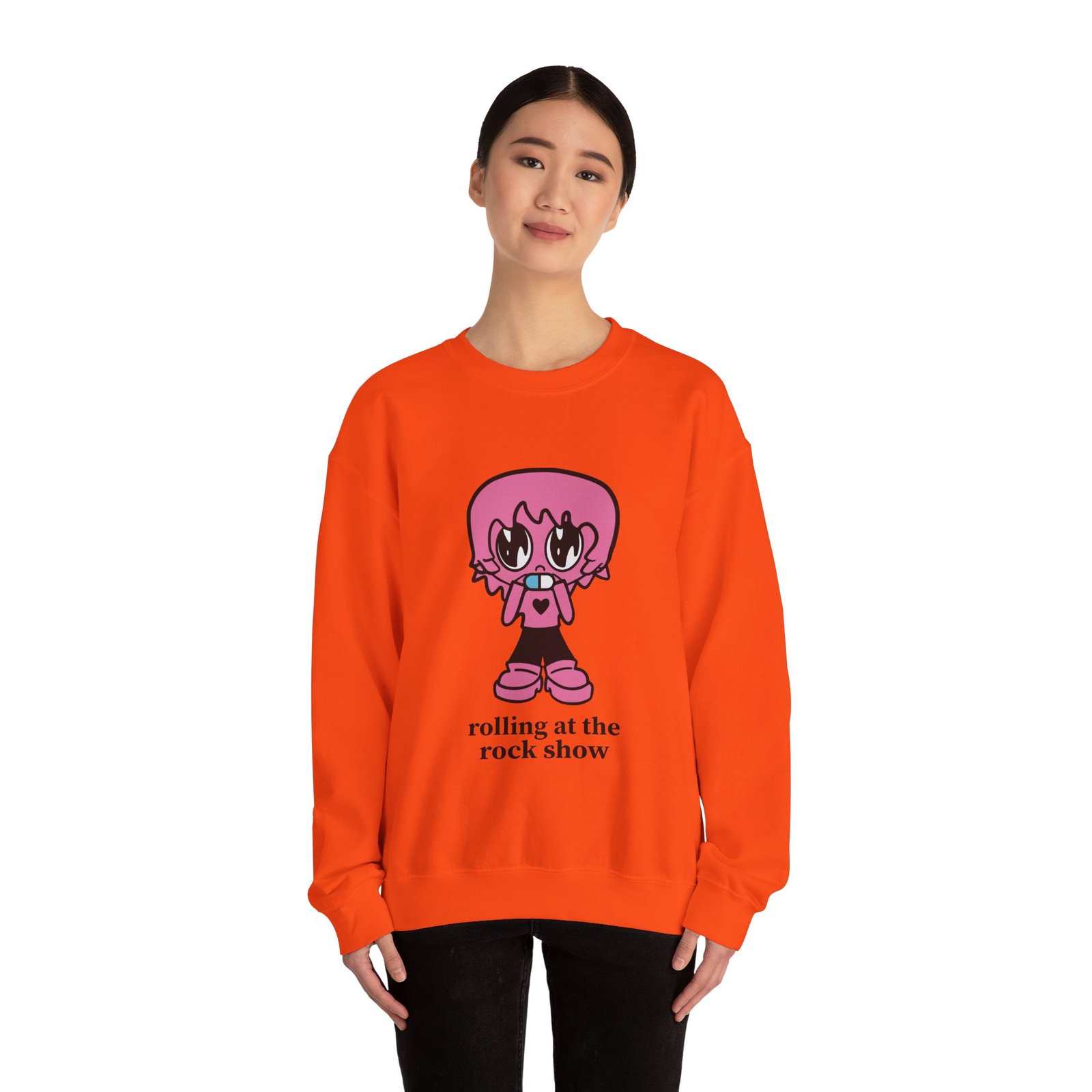 Porter Robinson Rolling at the Rock Show Unisex Heavy Blend™ Crewneck Sweatshirt
