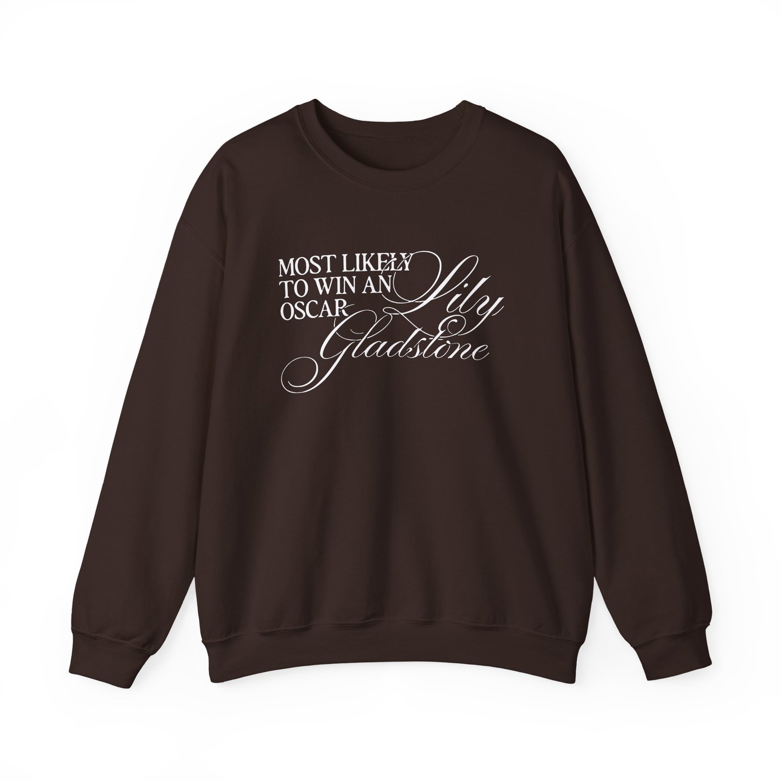 Lily Gladstone Most Likely to Win an Oscar Unisex Heavy Blend™ Crewneck Sweatshirt