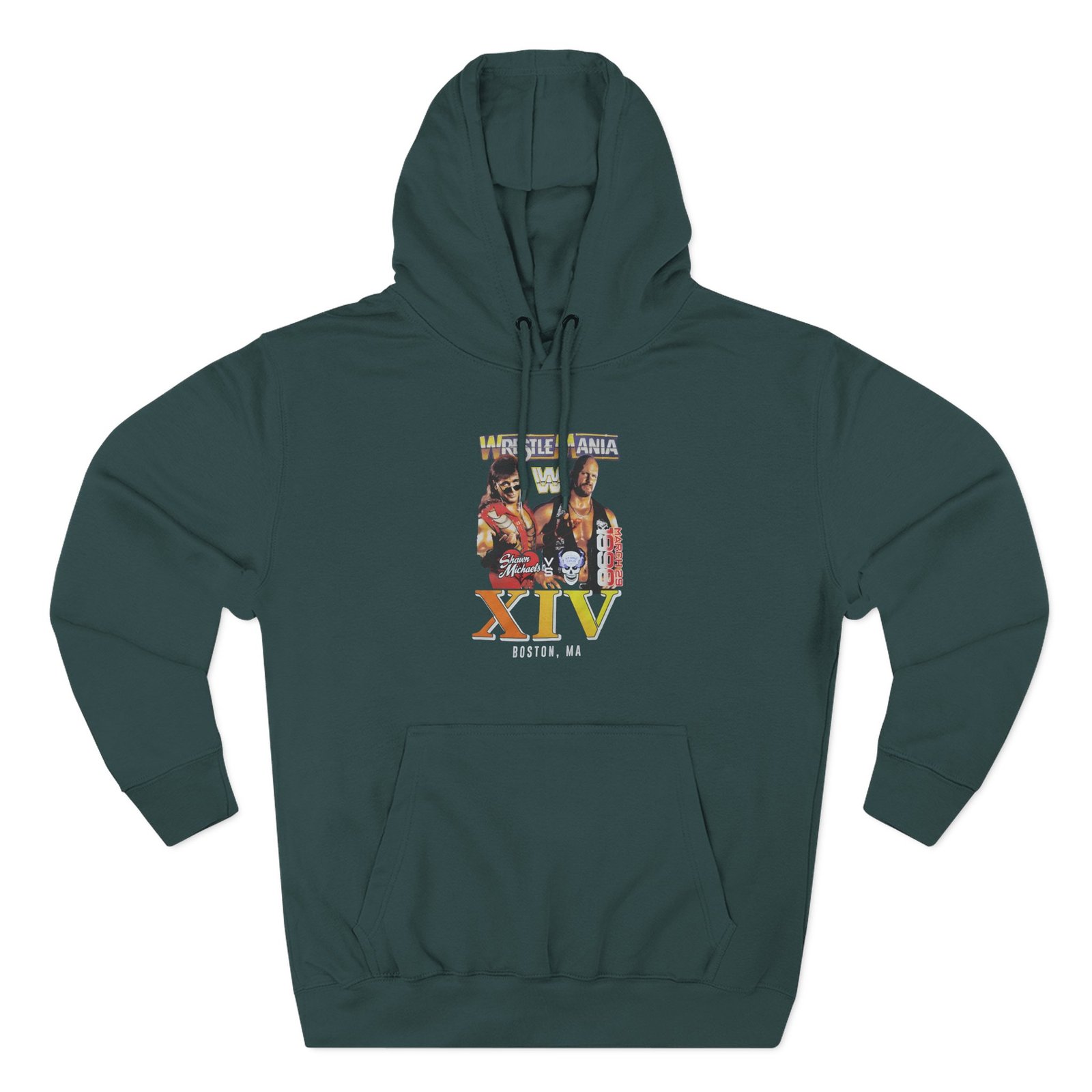 Lauv Wrestlemania Xiv 1998 Boston Three-Panel Fleece Hoodie