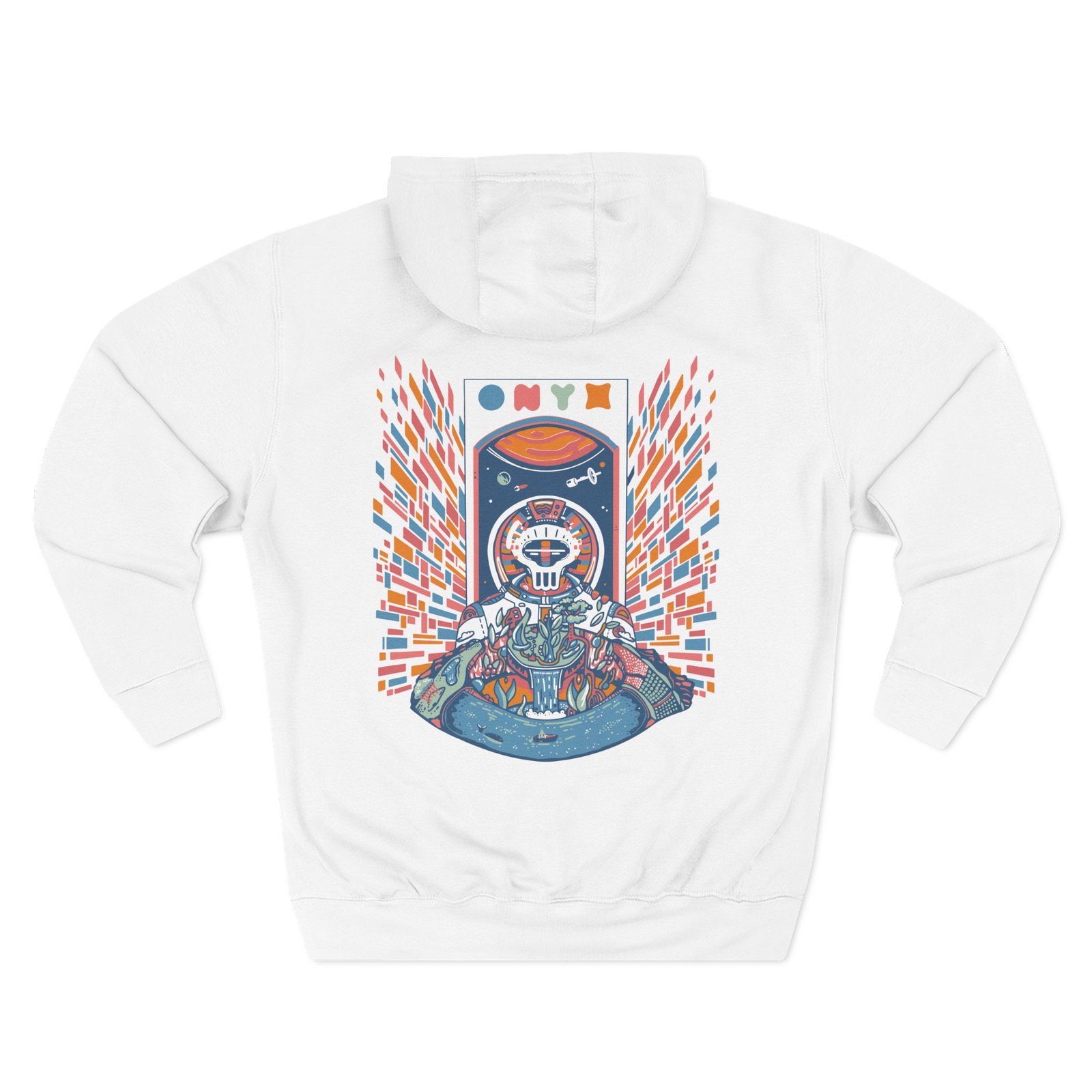 Onyx Voyager Three-Panel Fleece Hoodie