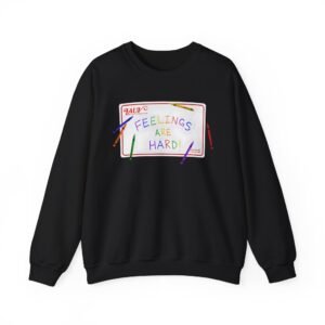 Lauv Feelings Are Hard! Crayon Unisex Heavy Blend™ Crewneck Sweatshirt