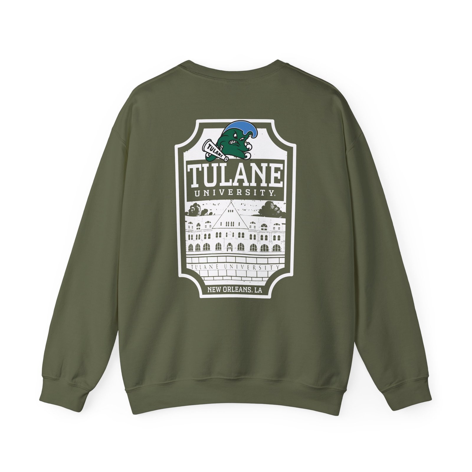 Tulane Green Wave Logo Unisex Heavy Blend™ Crewneck Sweatshirt