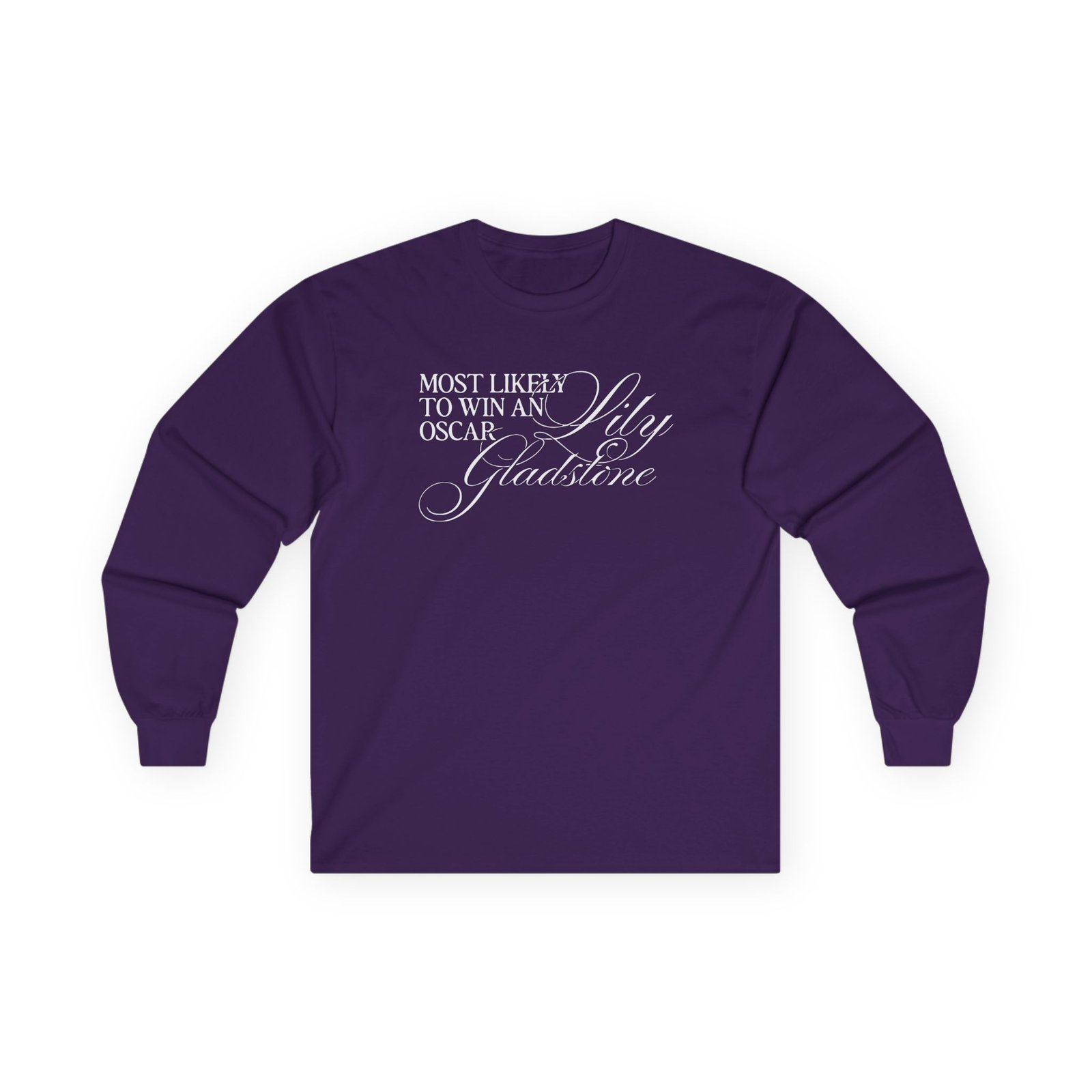Lily Gladstone Most Likely to Win an Oscar Unisex Ultra Cotton Long Sleeve Tee