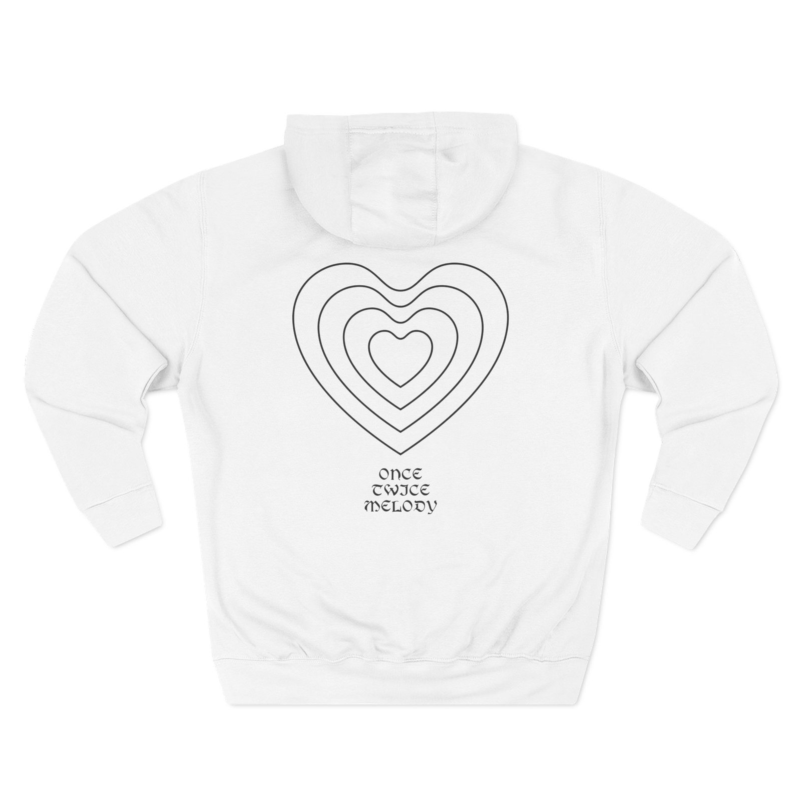 Otm Heart Three-Panel Fleece Hoodie