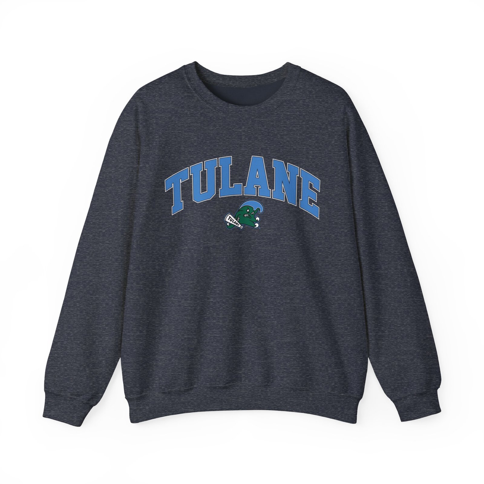 Tulane Arch Over Logo Unisex Heavy Blend™ Crewneck Sweatshirt