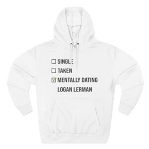 Mentally Dating Logan Lerman Three-Panel Fleece Hoodie