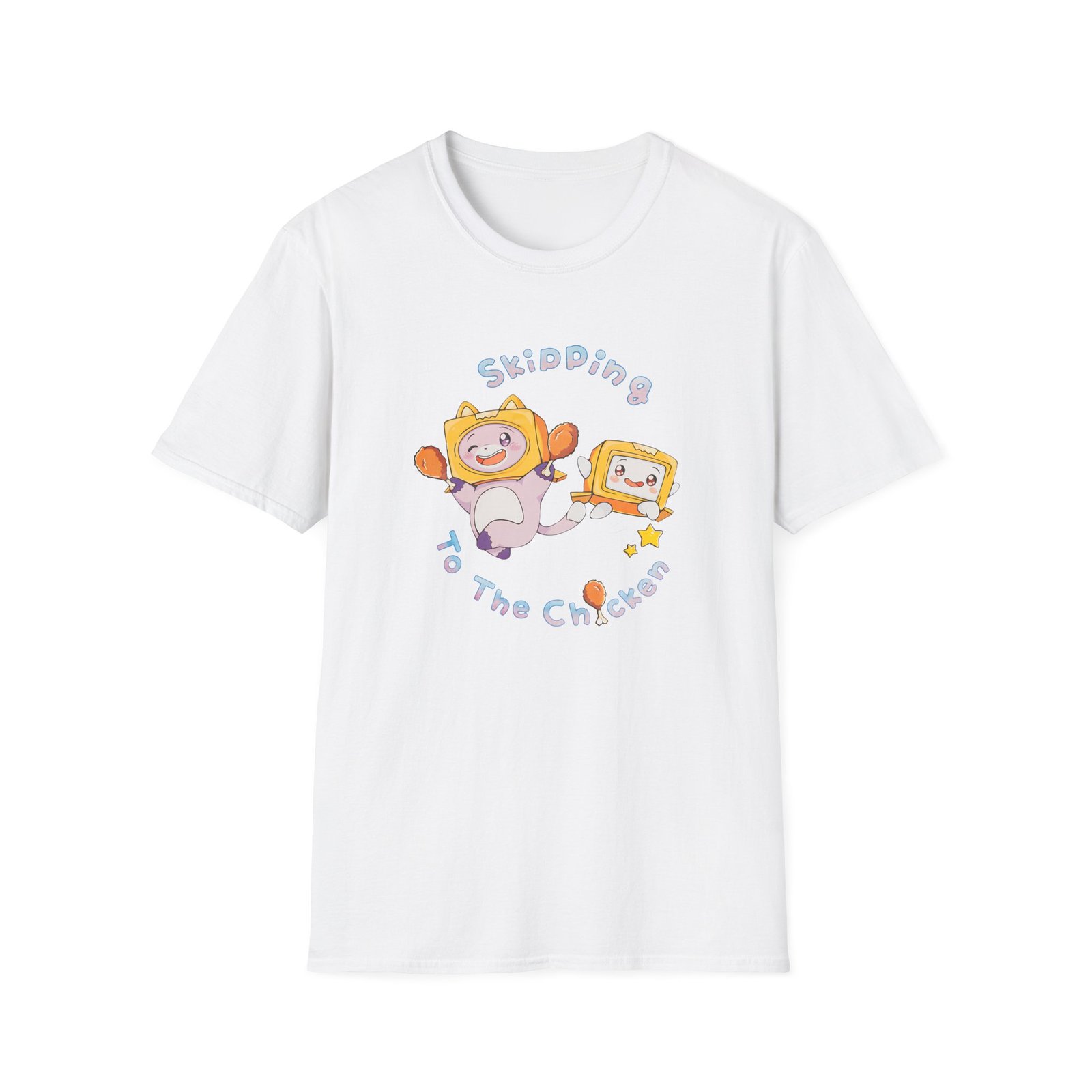 Lankybox Skipping to the Chicken Unisex Softstyle T-Shirt