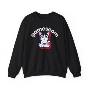 Gamescom Gamer Cat Unisex Heavy Blend™ Crewneck Sweatshirt