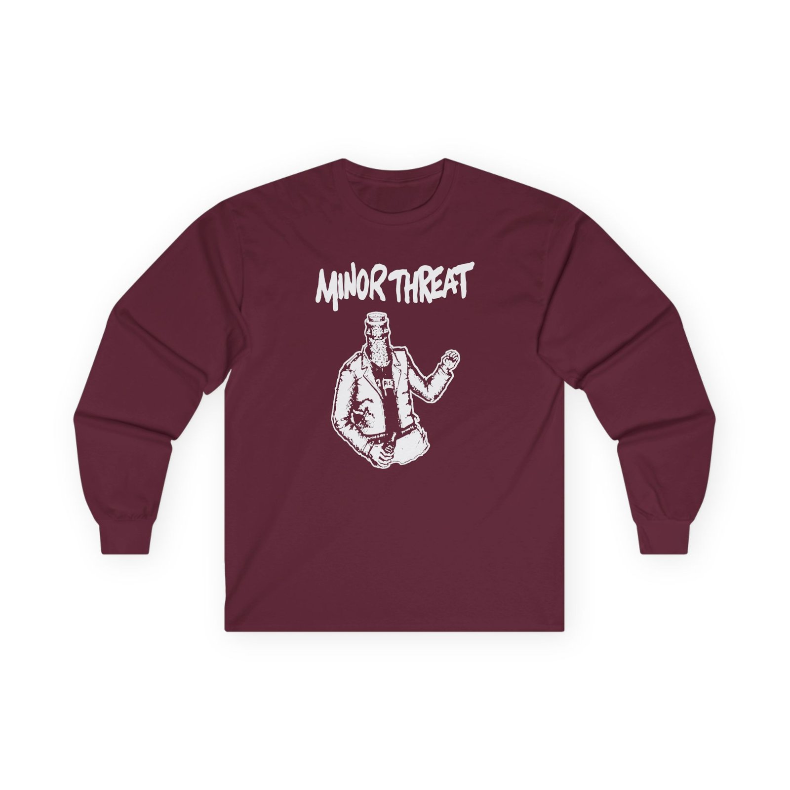 Minor Threat Minor Threat Bottled Violence Punk Unisex Ultra Cotton Long Sleeve Tee