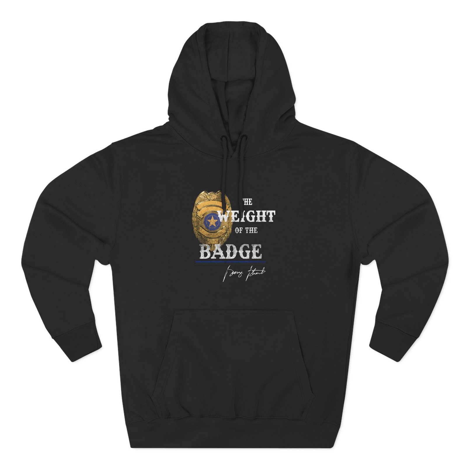 George Strait Gold Badge Three-Panel Fleece Hoodie