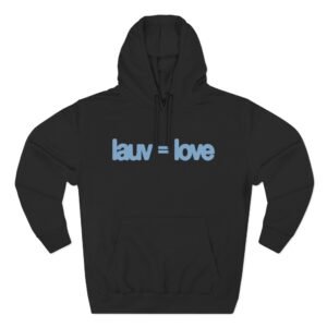Lauv = Love Three-Panel Fleece Hoodie