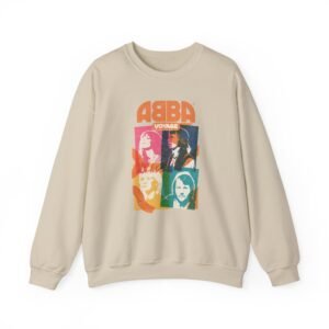 Abba Voyage Bright Risograph 70's Natural Unisex Heavy Blend™ Crewneck Sweatshirt