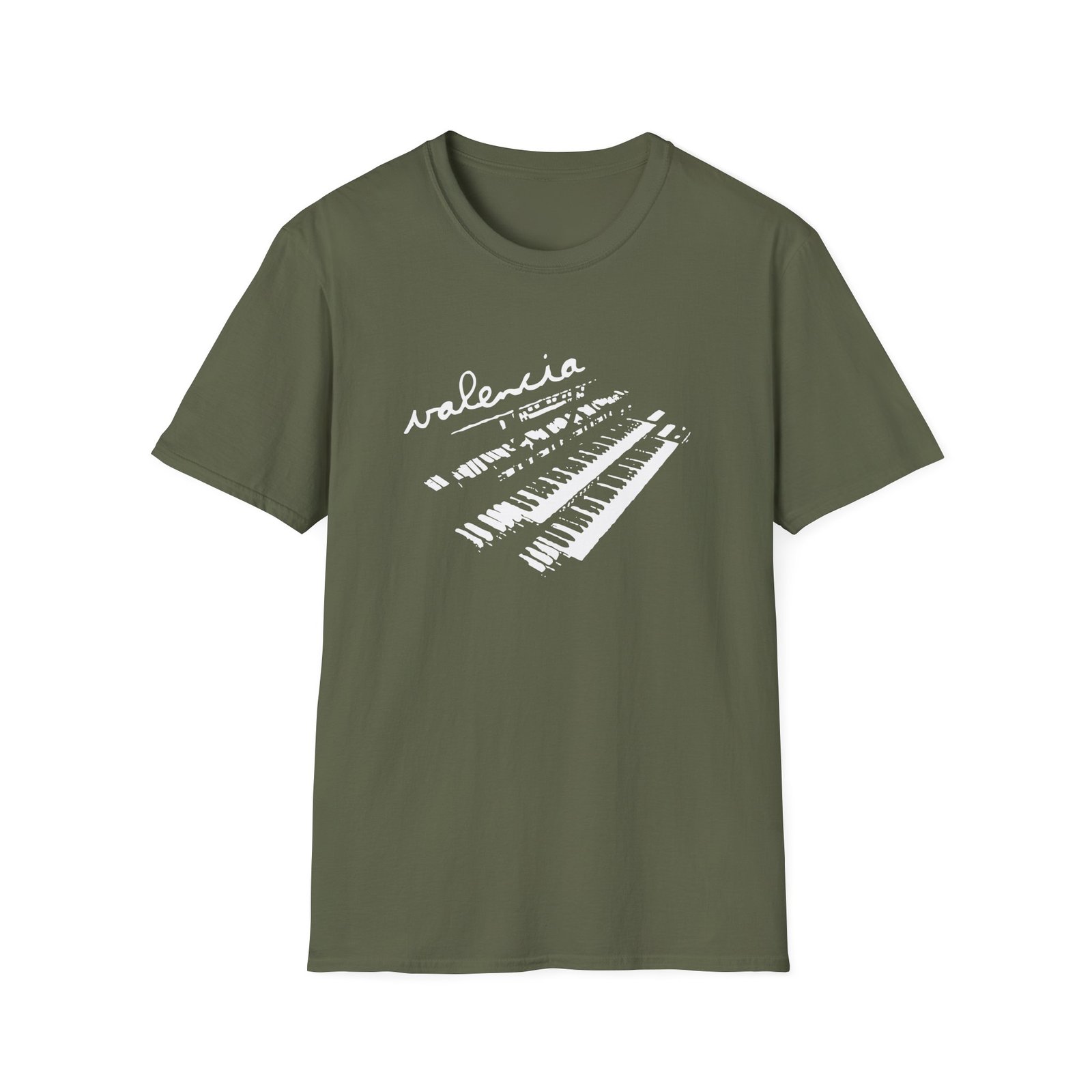 Valencia Piano Unisex Softstyle T-shirt
