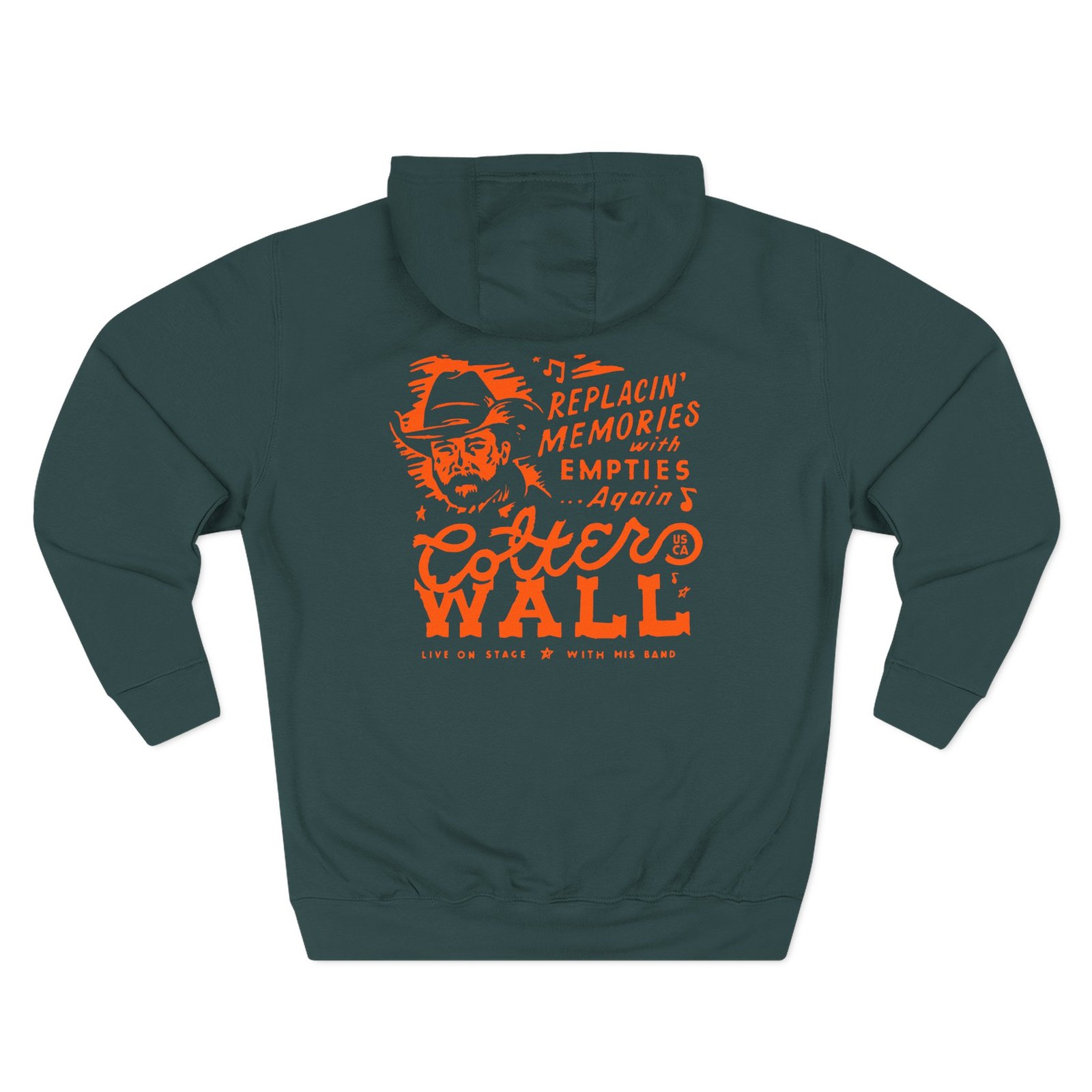 Colter Wall Memories and Empties Pocket Three-Panel Fleece Hoodie