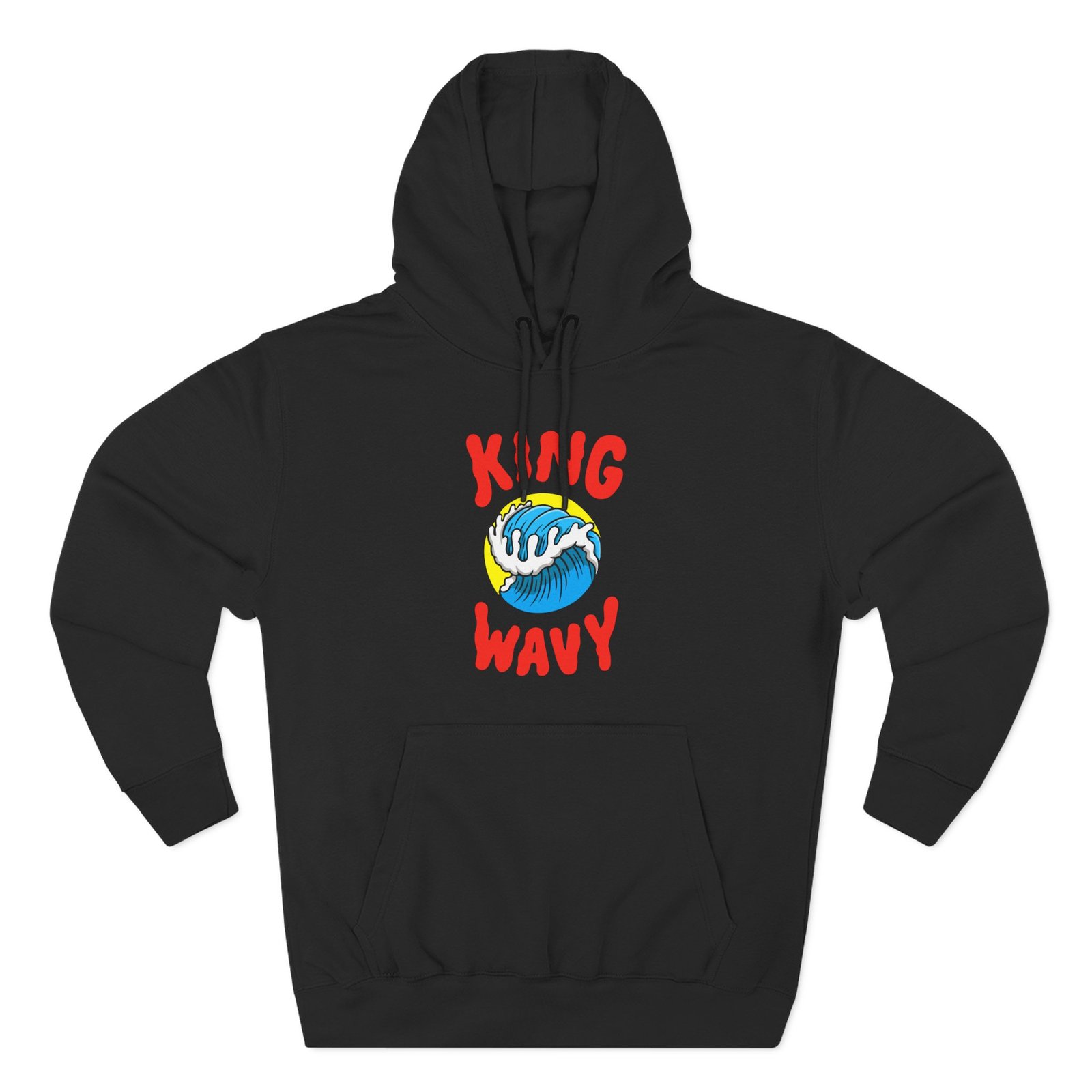 Kyle King Wavy Three-Panel Fleece Hoodie