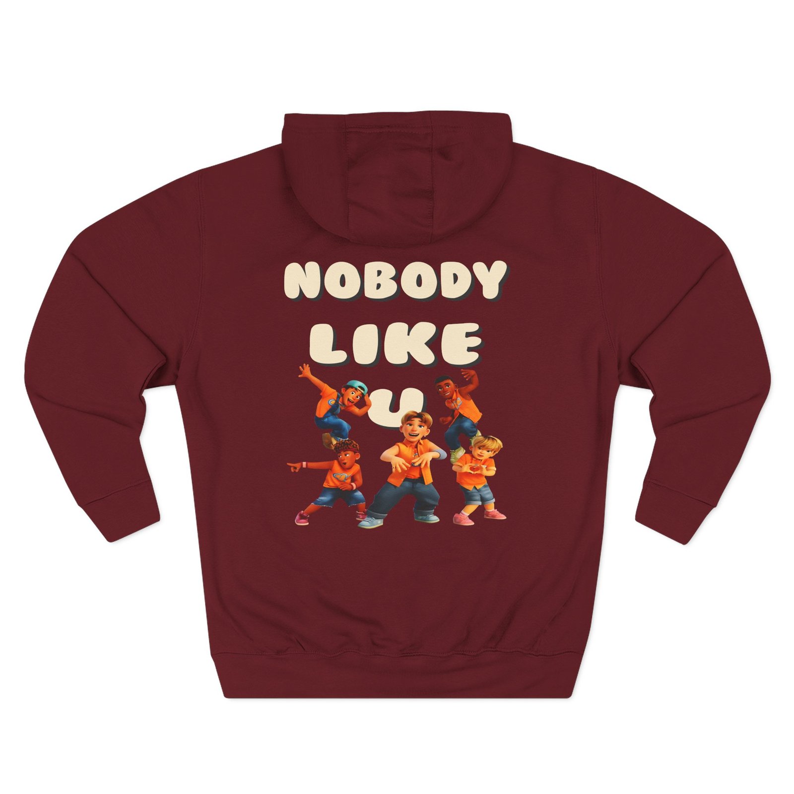 4town Nobody Like U Three-Panel Fleece Hoodie