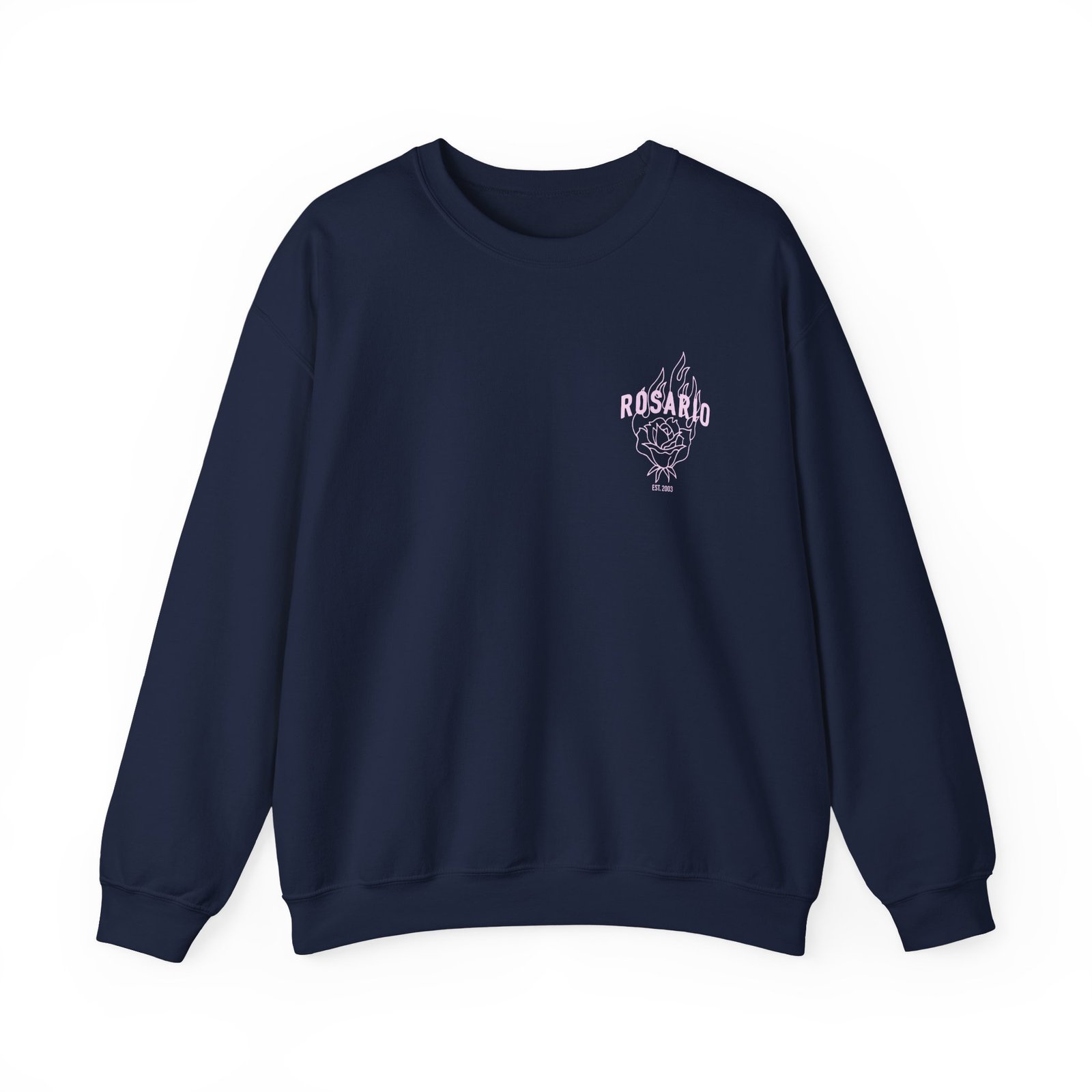Alejandro Merch Rosario Rose Unisex Heavy Blend™ Crewneck Sweatshirt