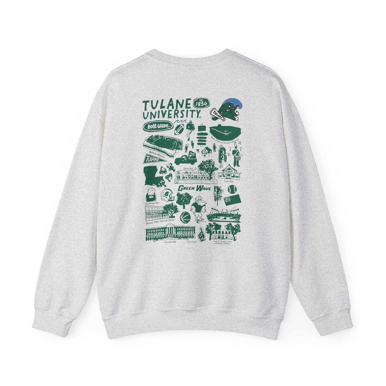 Tulane Impressions Unisex Heavy Blend™ Crewneck Sweatshirt