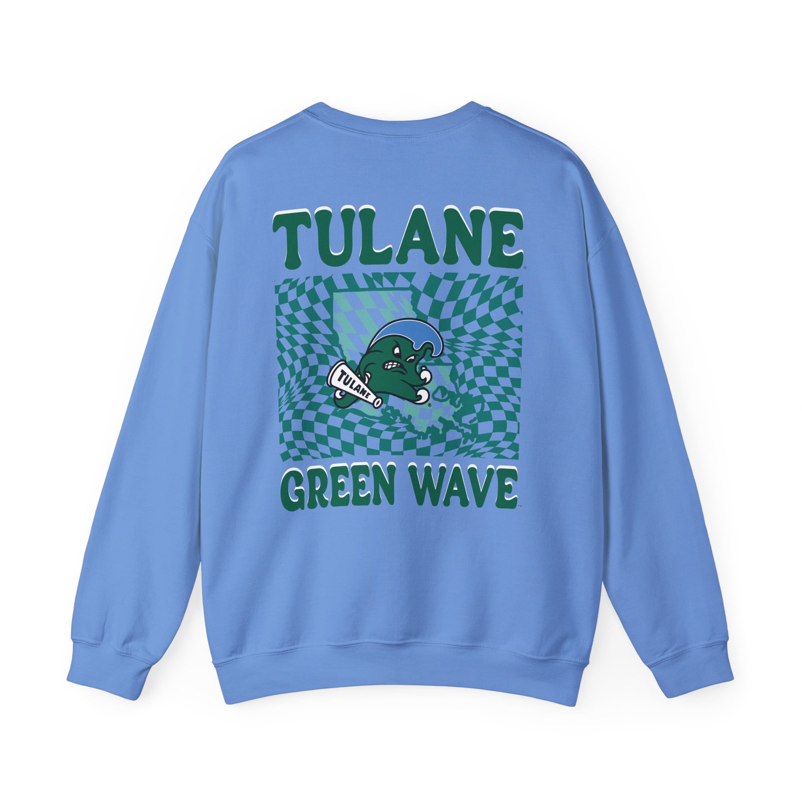 Tulane Checkered Mascot Unisex Heavy Blend™ Crewneck Sweatshirt