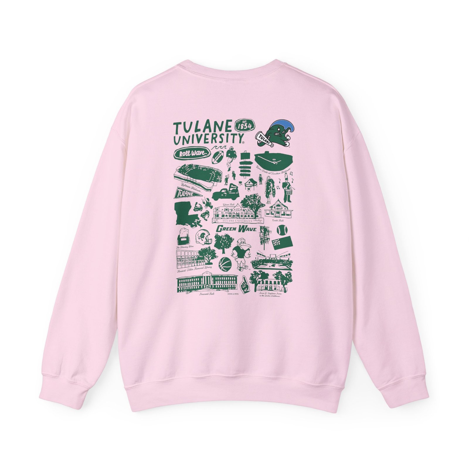 Tulane Impressions Unisex Heavy Blend™ Crewneck Sweatshirt
