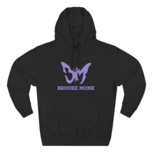 Brooke Monk Butterfly Logo Three-Panel Fleece Hoodie