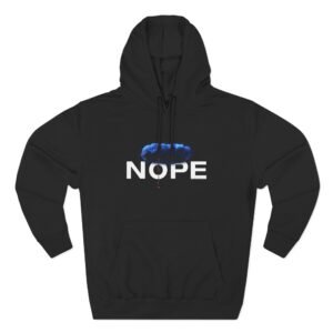 Nope Three-Panel Fleece Hoodie