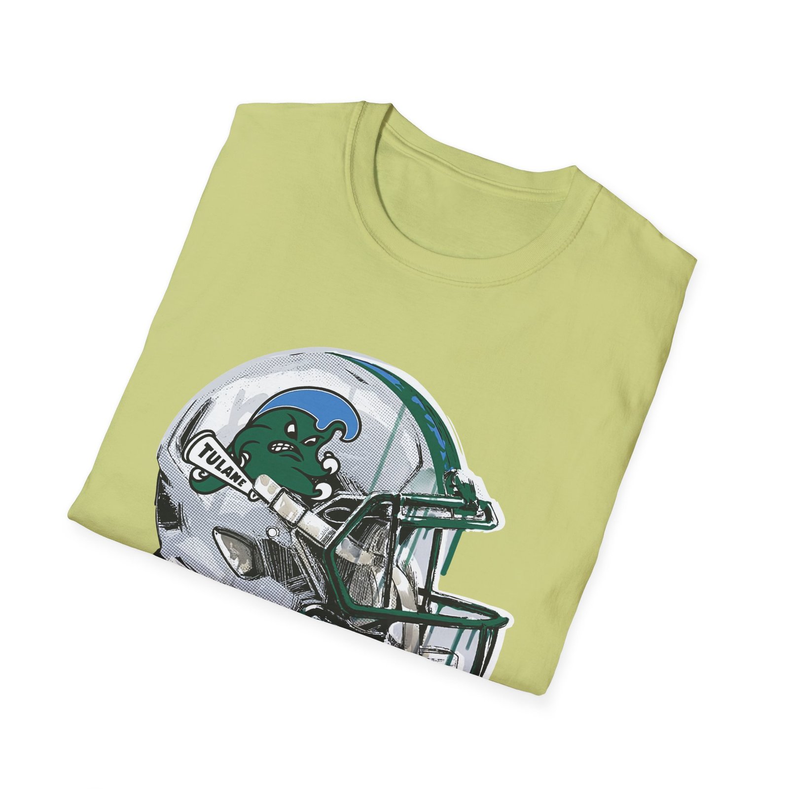 Tulane Football Helmet Unisex Softstyle T-Shirt