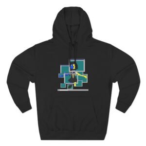 Ena Pop Up Three-Panel Fleece Hoodie