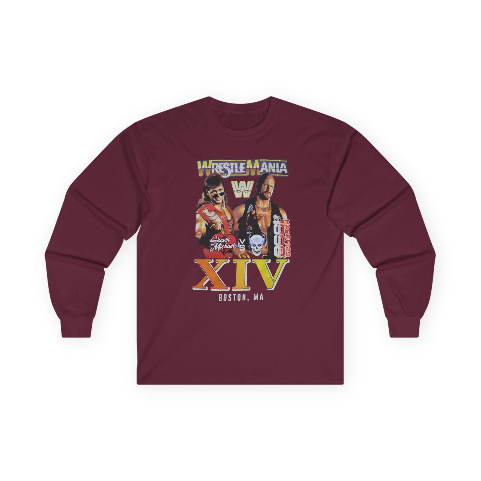 Lauv Wrestlemania Xiv 1998 Boston Unisex Ultra Cotton Long Sleeve Tee