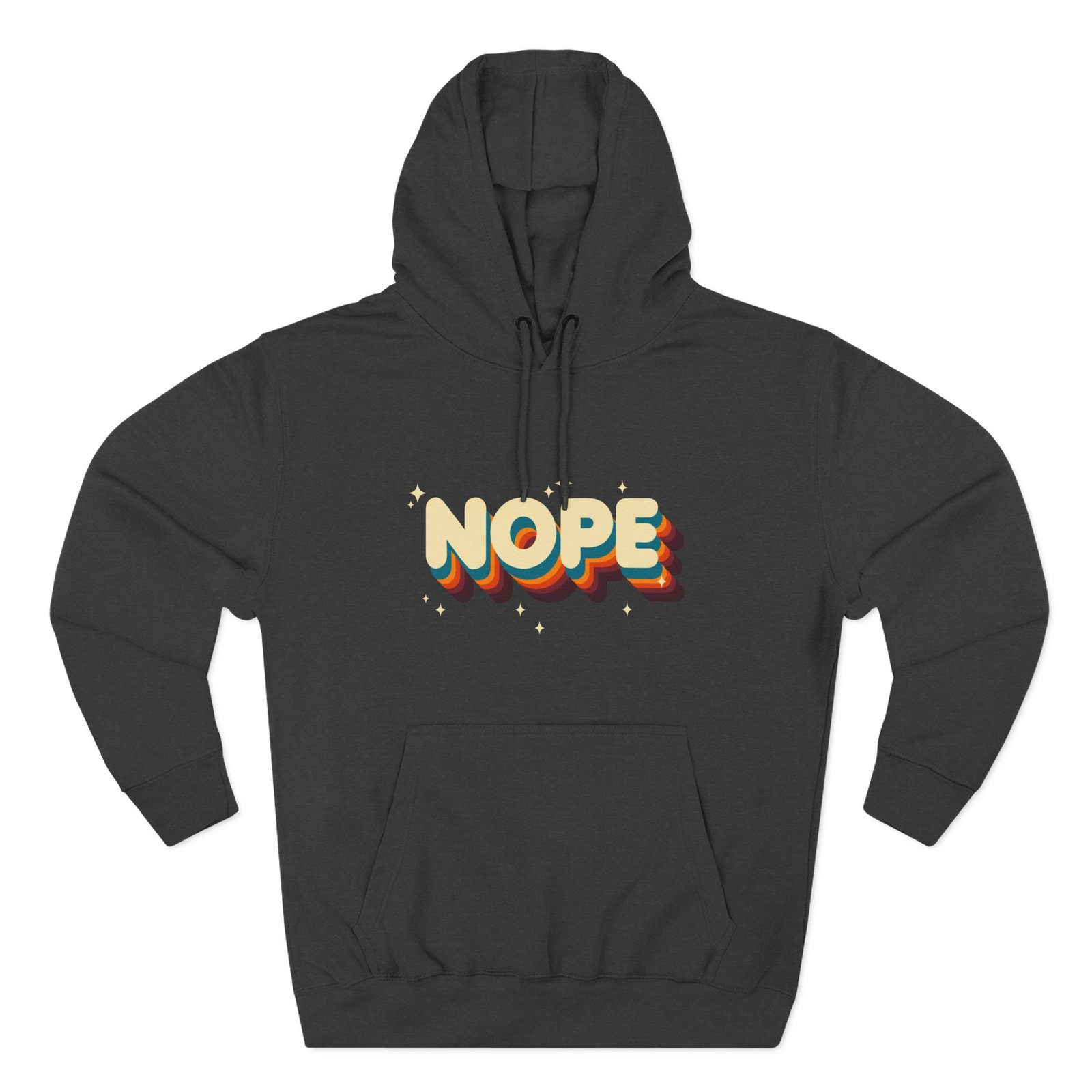 Nope Three-Panel Fleece Hoodie