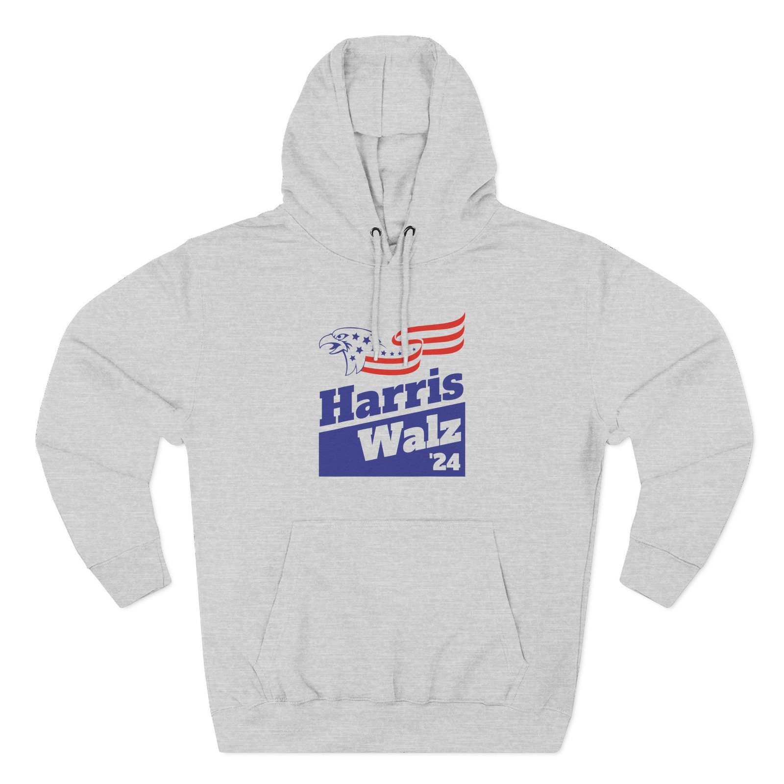 Harris Walz Three-Panel Fleece Hoodie