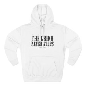 Young Smokes the Grind Never Stops Three-Panel Fleece Hoodie