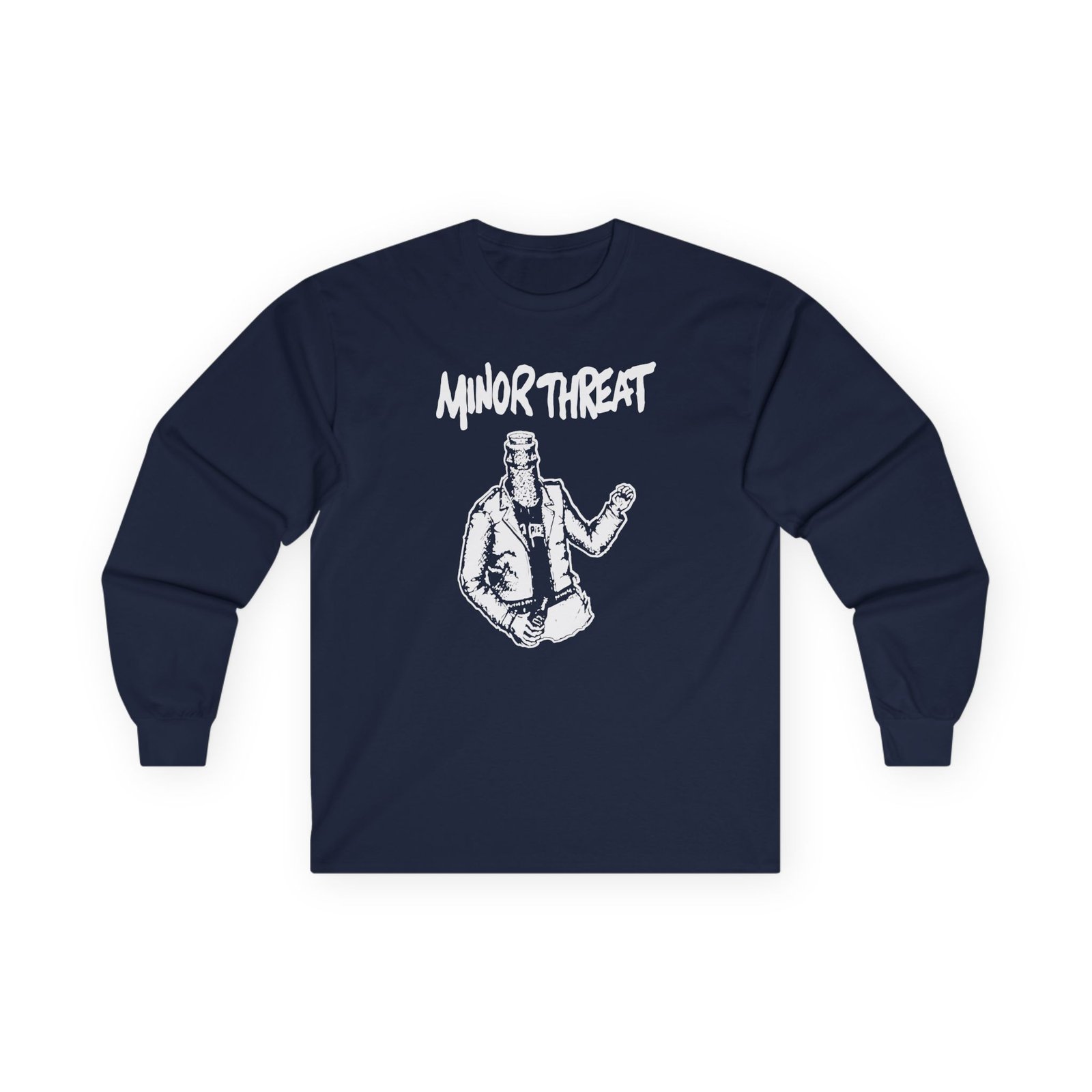 Minor Threat Minor Threat Bottled Violence Punk Unisex Ultra Cotton Long Sleeve Tee