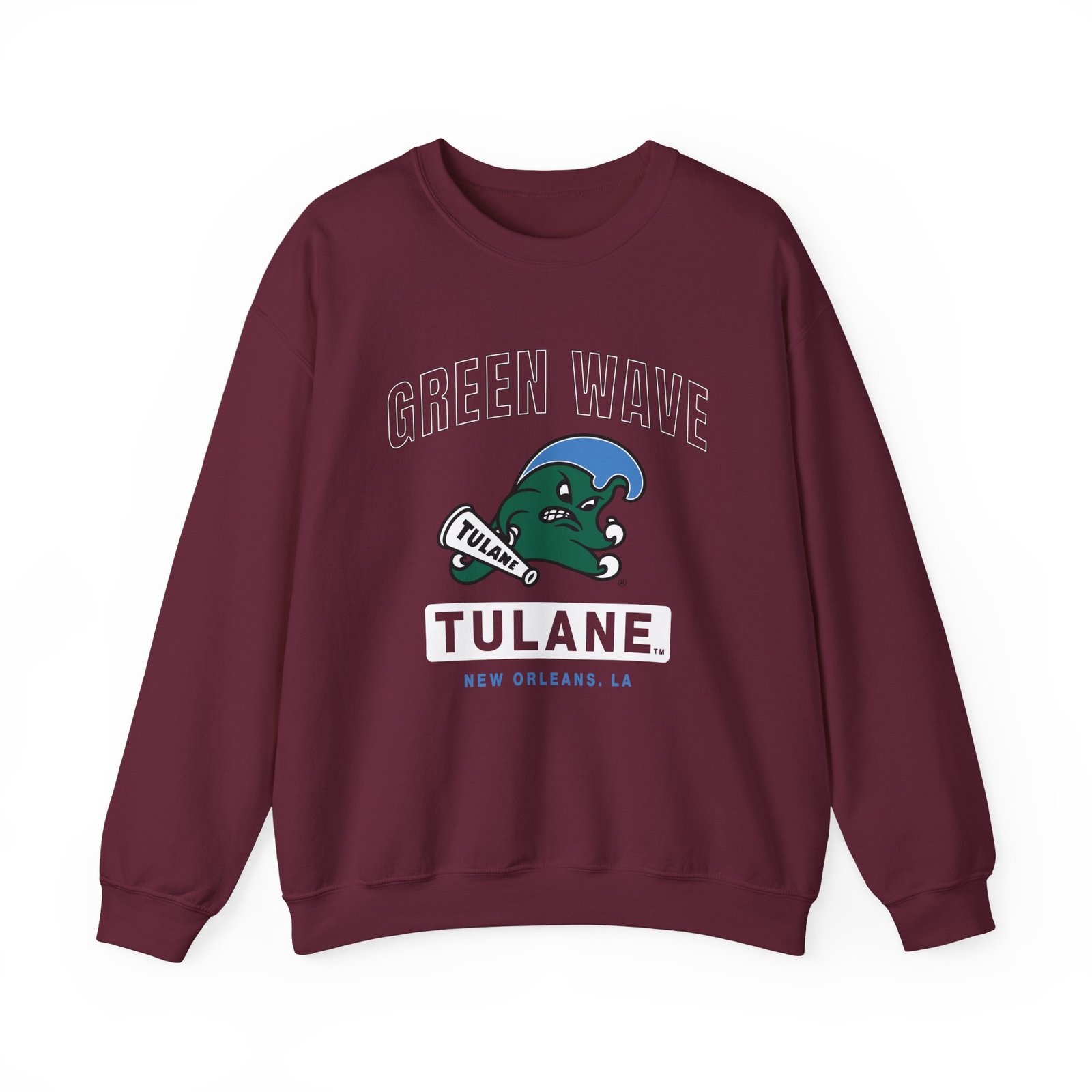 Tulane Campus Icon Unisex Heavy Blend™ Crewneck Sweatshirt