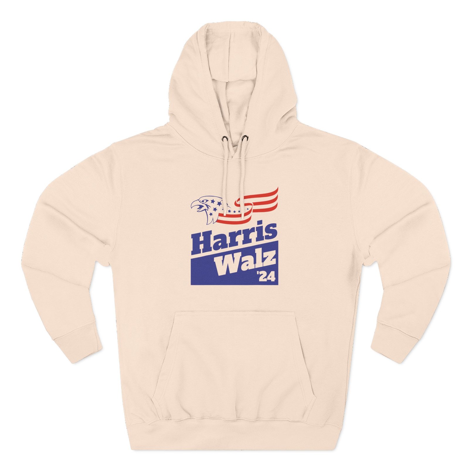 Harris Walz Three-Panel Fleece Hoodie