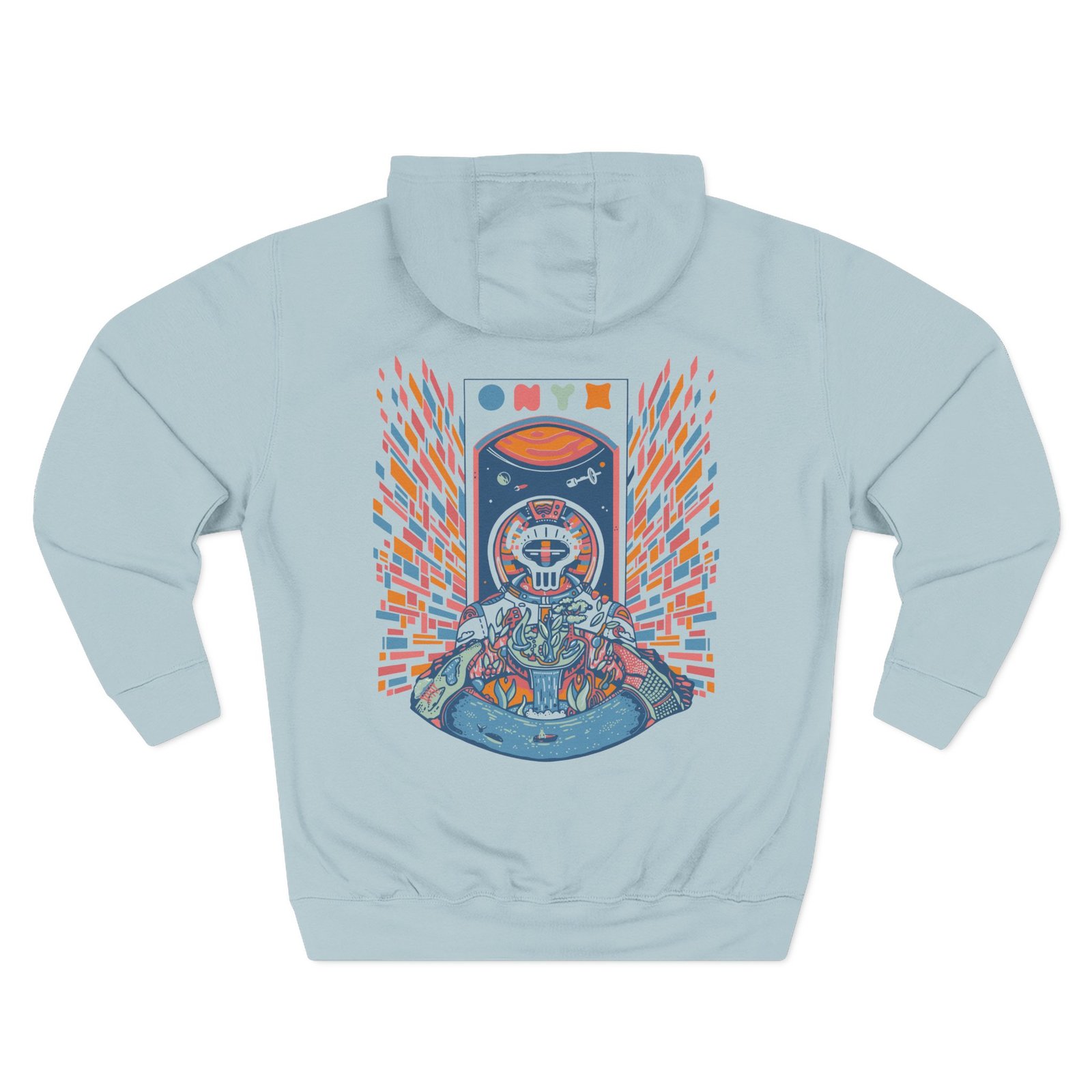 Onyx Voyager Three-Panel Fleece Hoodie