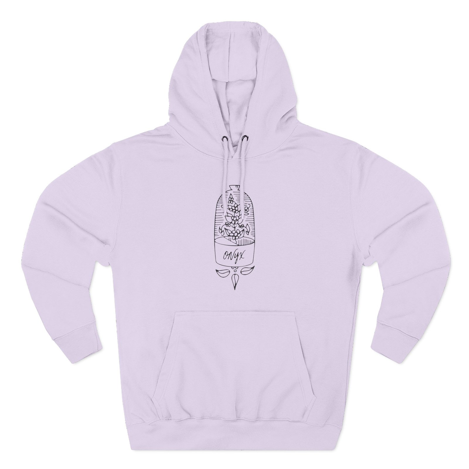 Onyx Doyenne Terrarium Three-Panel Fleece Hoodie