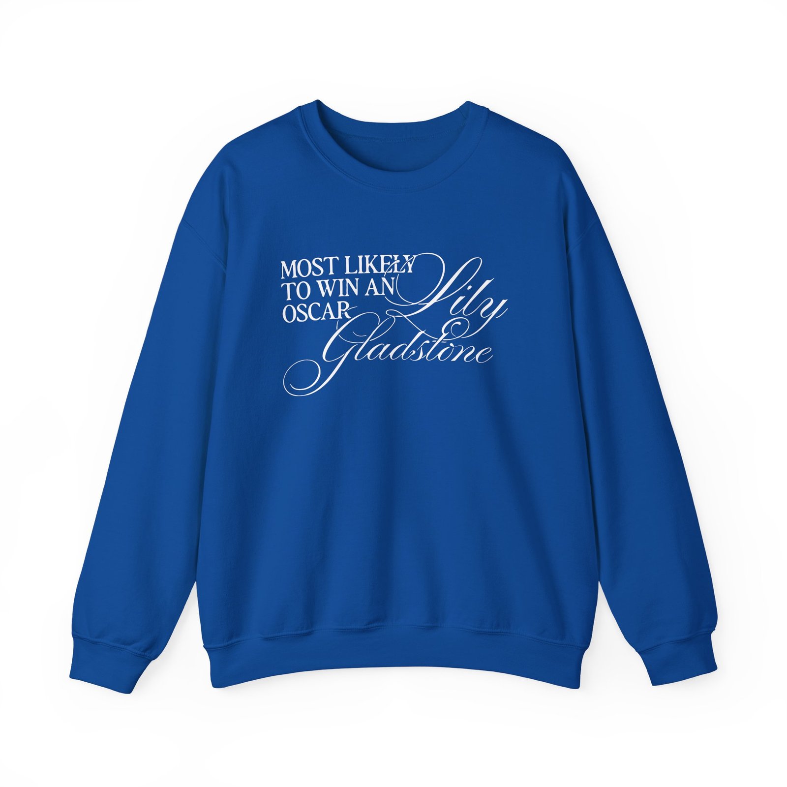 Lily Gladstone Most Likely to Win an Oscar Unisex Heavy Blend™ Crewneck Sweatshirt
