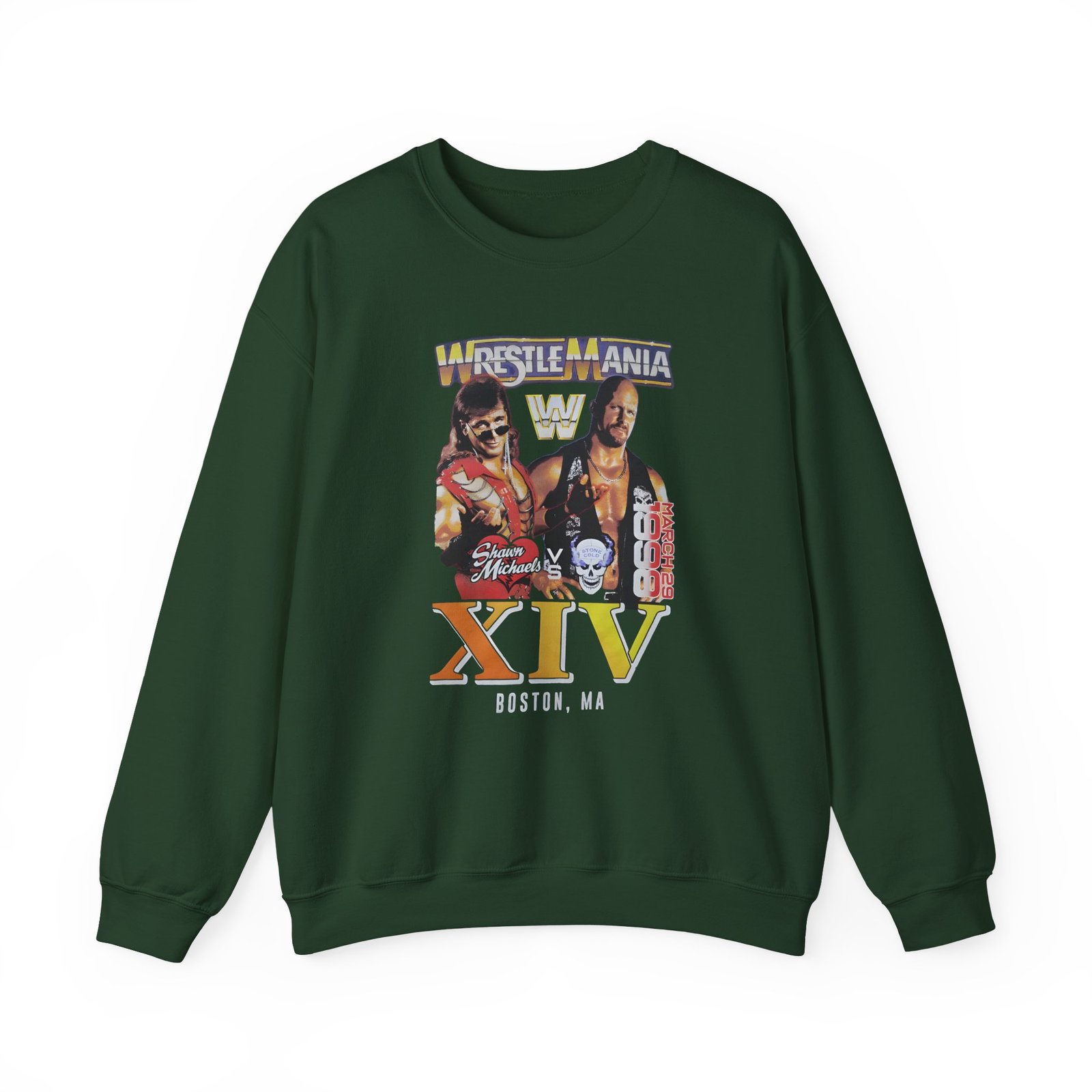 Lauv Wrestlemania Xiv 1998 Boston Unisex Heavy Blend™ Crewneck Sweatshirt
