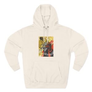 Charlie Parker Playing Saxaphone Chasin' the Bird Three-Panel Fleece Hoodie