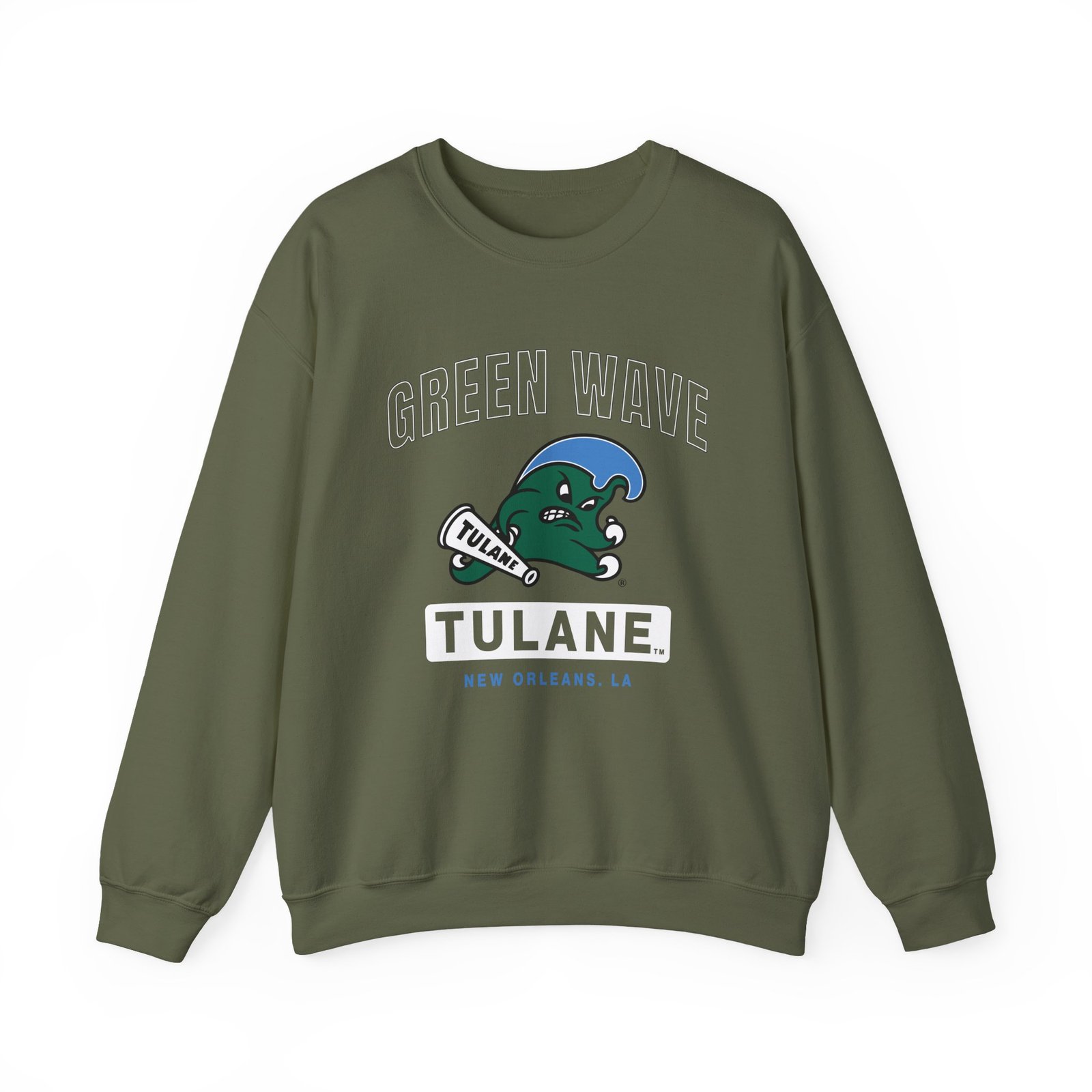 Tulane Campus Icon Unisex Heavy Blend™ Crewneck Sweatshirt
